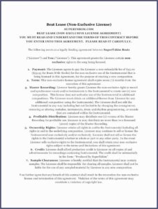 Business Lease Agreement Template Pdf