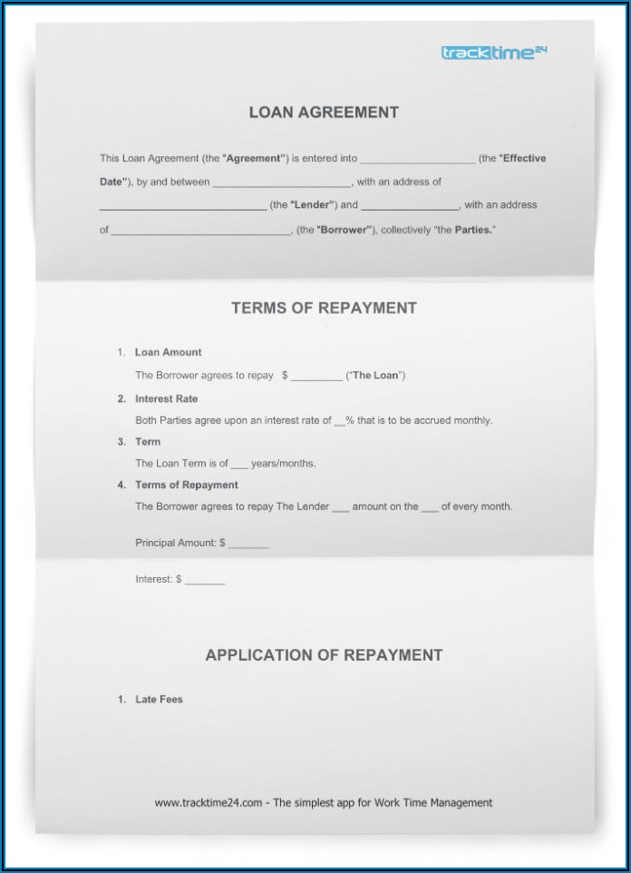Business Loan Agreement Template South Africa