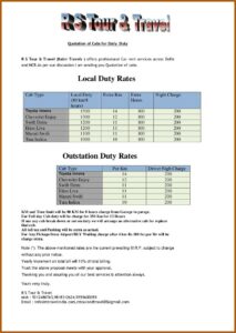 Car Rental Invoice Format