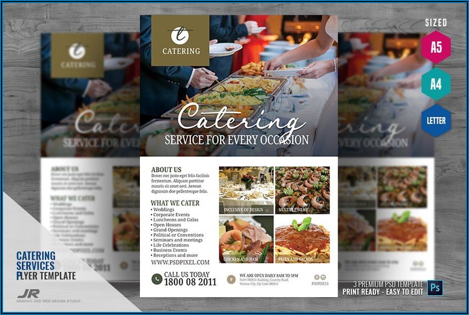 Catering Flyers Templates Free