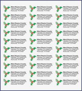 Christmas Address Label Templates