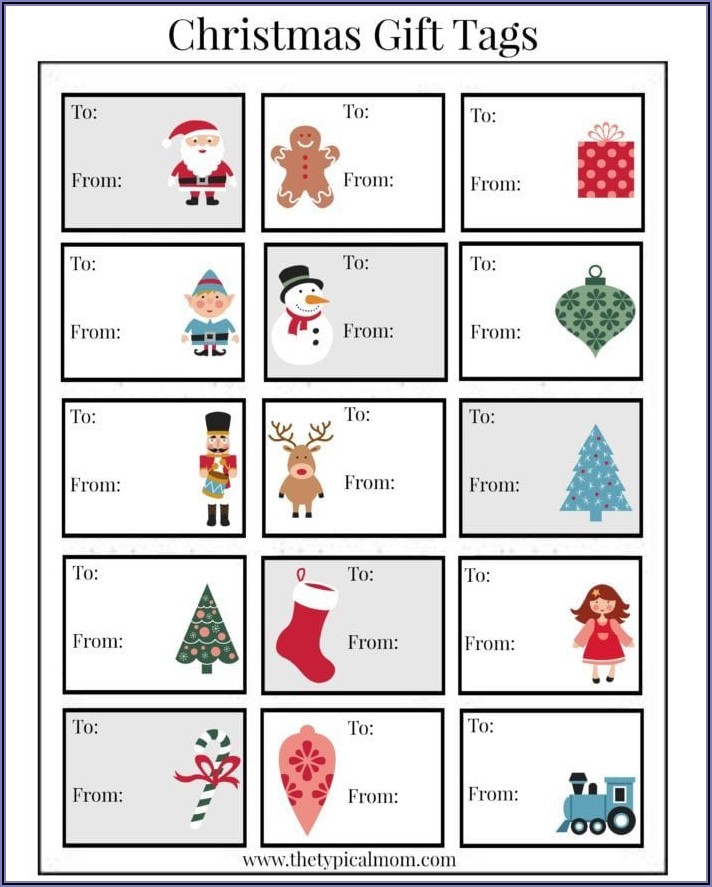 Christmas Mailing Labels Template Free