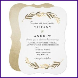 Classy Birthday Invitation Card