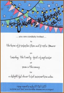 Colleague Farewell Lunch Invitation Wording