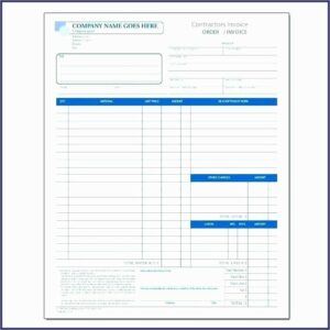 Construction Bid Sheet Template