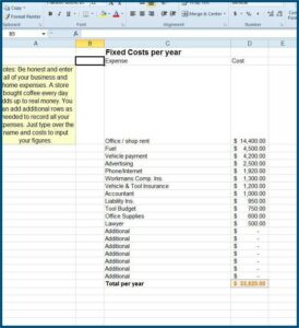 Construction Job Expense Report Template