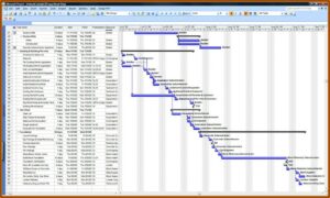 Construction Work Schedule Template Download
