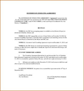 Consulting Contract Template Free Download