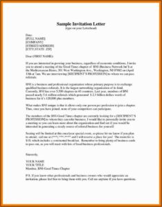 Corporate Lunch Invitation Template