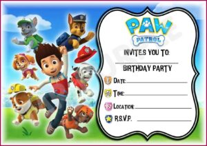 Create Paw Patrol Invitations Online Free