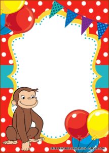 Curious George 2nd Birthday Invitations