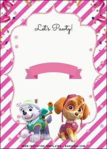 Customize Skye Paw Patrol Invitations