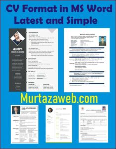 Cv Format In Ms Word 2007 Free Download Pakistan