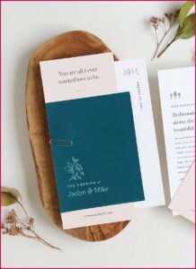 Dark Teal Wedding Invitations