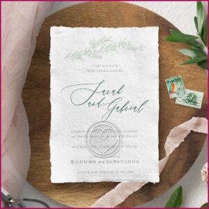 Deckle Edge Bridal Shower Invitations