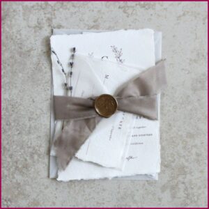 Deckled Edge Wedding Invitations Diy