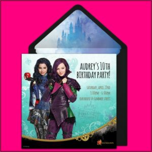 Descendants 3 Birthday Invitation Template
