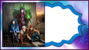 Descendants 3 Birthday Invitations Free