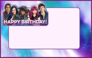 Descendants Birthday Invitation Template Free