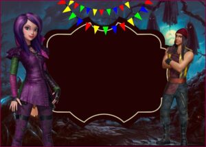 Descendants Birthday Invitations Free