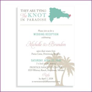 Destination Wedding Invitation Wording For Reception At Home