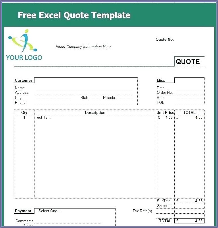 Electrical Quote Template Word