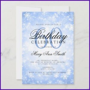 Elegant 60th Birthday Celebration Invitation