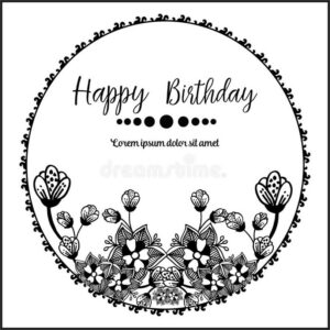 Elegant Birthday Invitation Card Vector