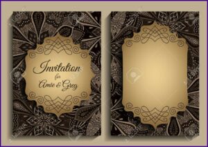 Elegant Blank Birthday Invitation Templates
