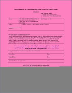 Family Court Affidavit Template Nz