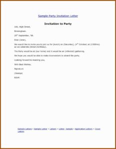 Farewell Lunch Invitation Letter