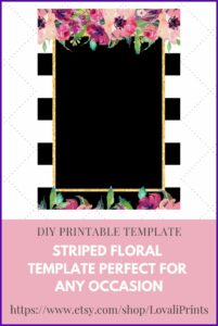 Floral Invitation Template Blank