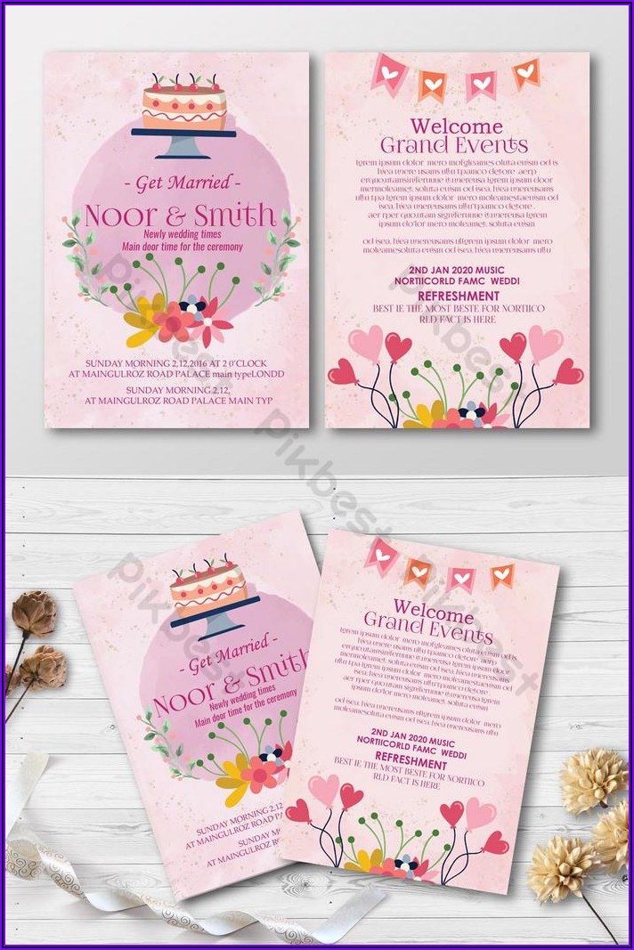 Floral Invitation Template Download Free