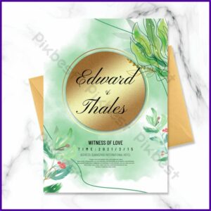 Floral Wedding Invitation Template Free Download
