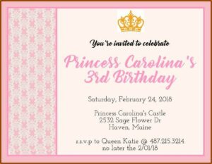 Formal Birthday Invitation Text