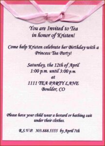 Formal Birthday Invitation Wording For Adults