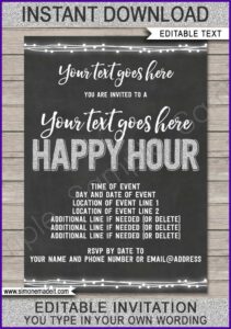 Formal Birthday Invite Template