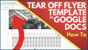 Free Blank Tear Off Flyer Template