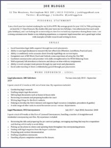 Free Cv Template For Students With No Experience