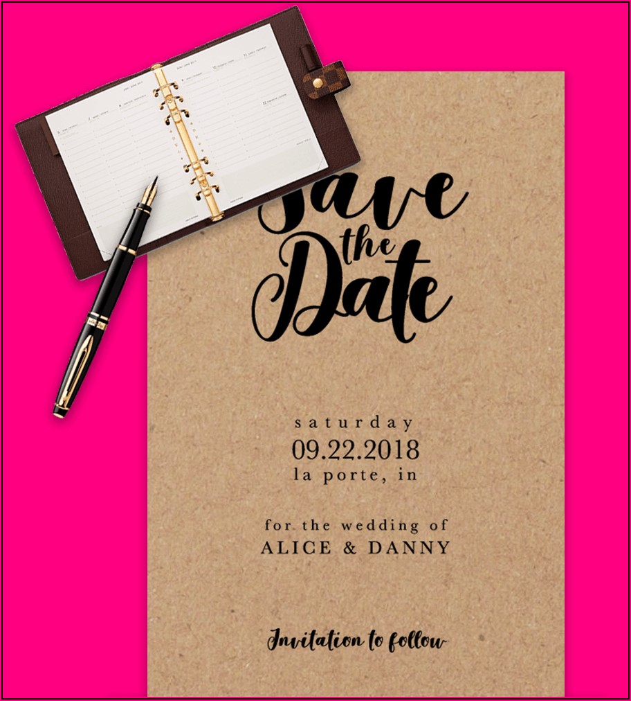 Free Downloadable Save The Date Invitations