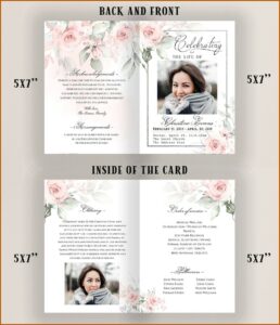 Free Funeral Memorial Service Program Template