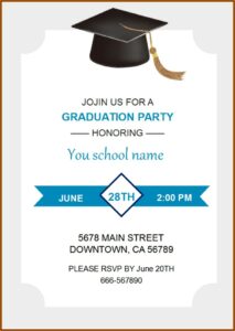 Free Graduation Ceremony Invitation Templates For Word