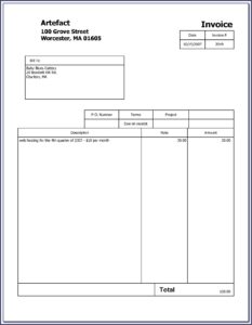 Free Invoices Templates Online