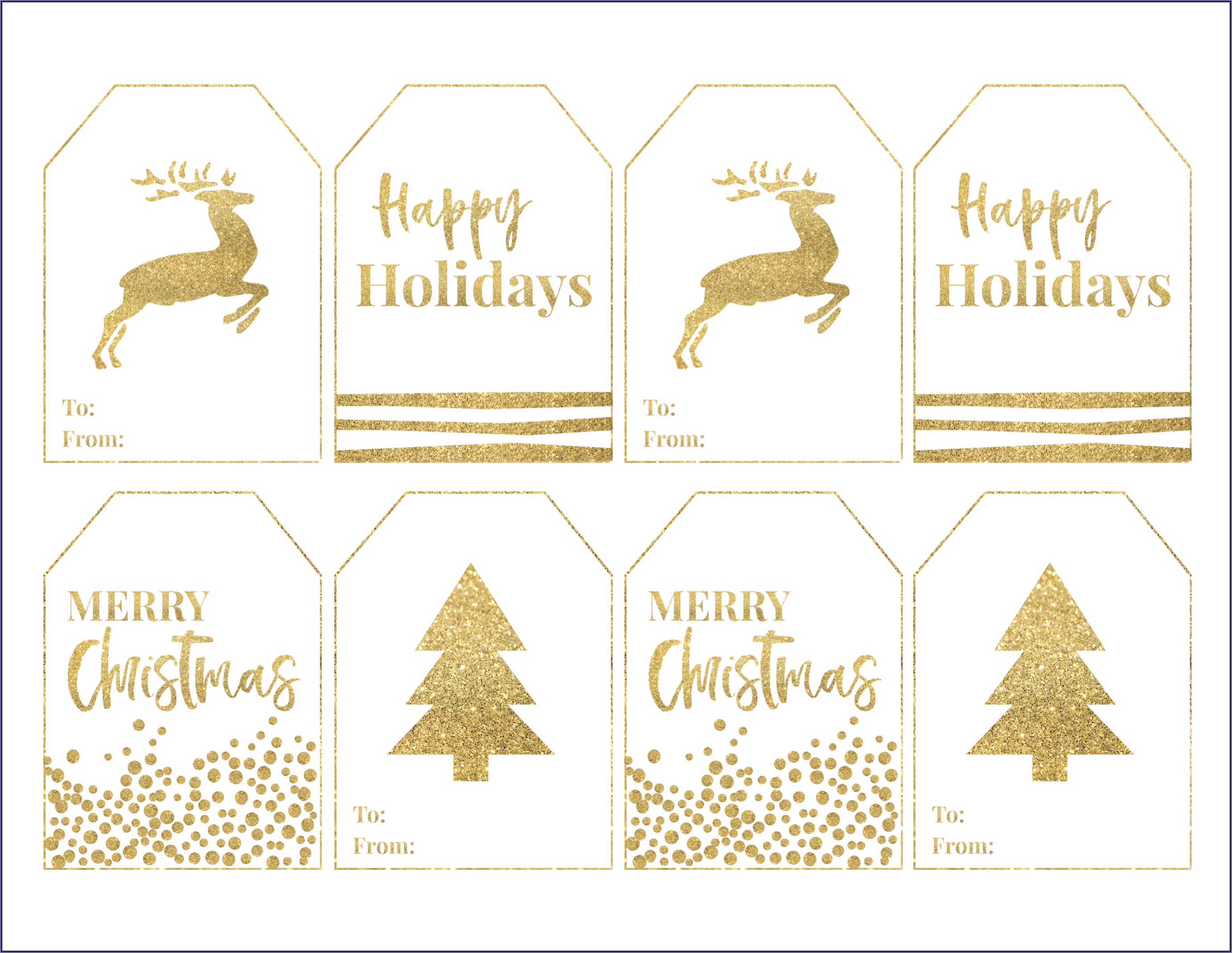 Free Large Christmas Gift Tag Template