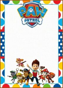 Free Paw Patrol Birthday Invitation Template