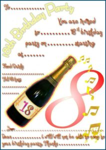 Free Printable 18th Birthday Party Invitation Templates