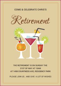 Free Printable Retirement Invitation Template