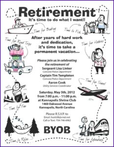 Free Printable Retirement Invitations