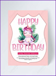 Free Unicorn Invitation Download