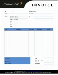 Freelance Invoice Template Uk